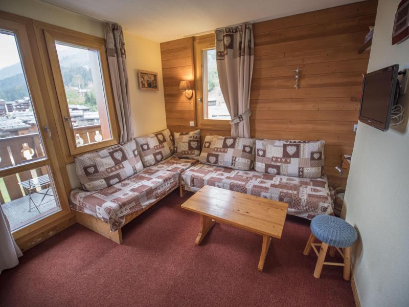 Vakantie in de bergen Appartement 3 kamers mezzanine 6 personen (021) - Résidence la Lauzière Dessus - Valmorel - Woonkamer