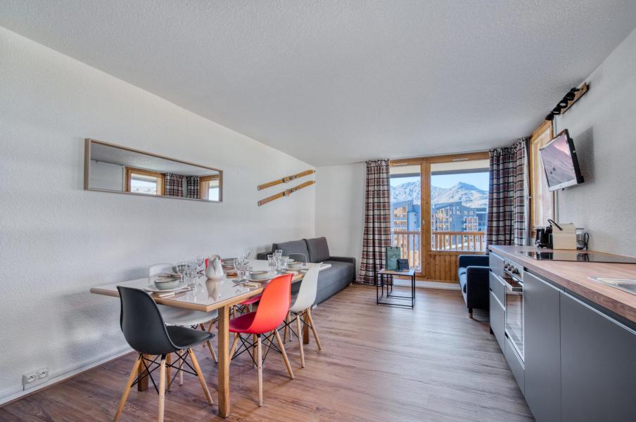 Vakantie in de bergen Appartement 2 kamers bergnis 4-6 personen (53) - Résidence la Roche Blanche - Val Thorens - Woonkamer