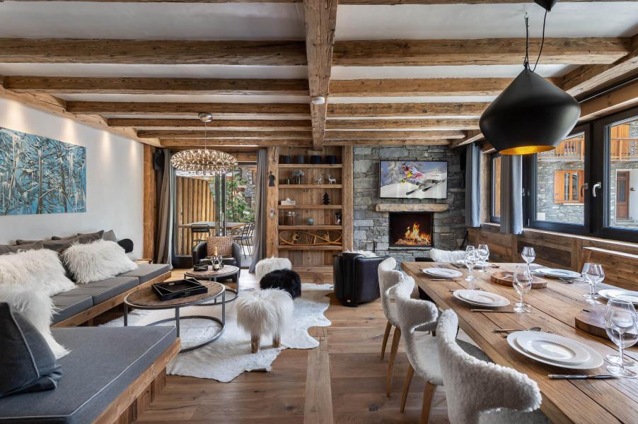 Urlaub in den Bergen 5 Zimmer Maisonettewohnung für 10 Personen (1) - Résidence la Tapia - Val d'Isère - Wohnzimmer