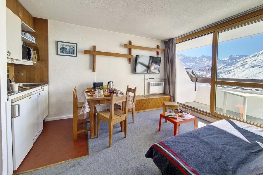 Vakantie in de bergen Appartement 2 kamers 5 personen (314) - Résidence la Tougnette - Les Menuires - Woonkamer