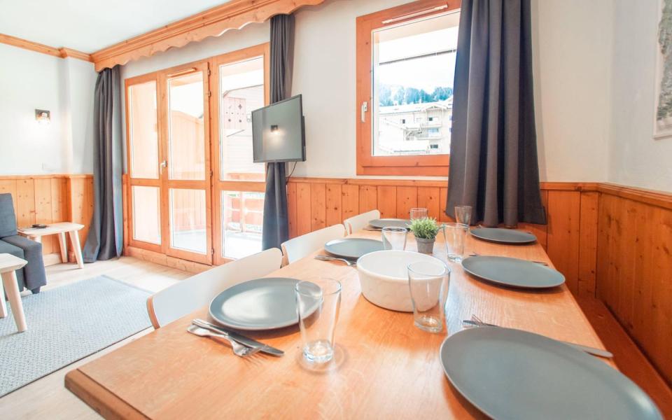 Urlaub in den Bergen 3-Zimmer-Appartment für 6 Personen (GL344) - Résidence la Valériane - Valmorel - Wohnzimmer