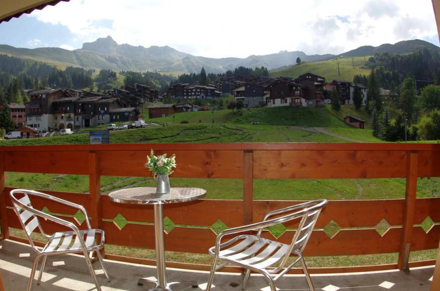 Urlaub in den Bergen 3-Zimmer-Appartment für 7 Personen (GL309) - Résidence la Valériane - Valmorel - Terrasse