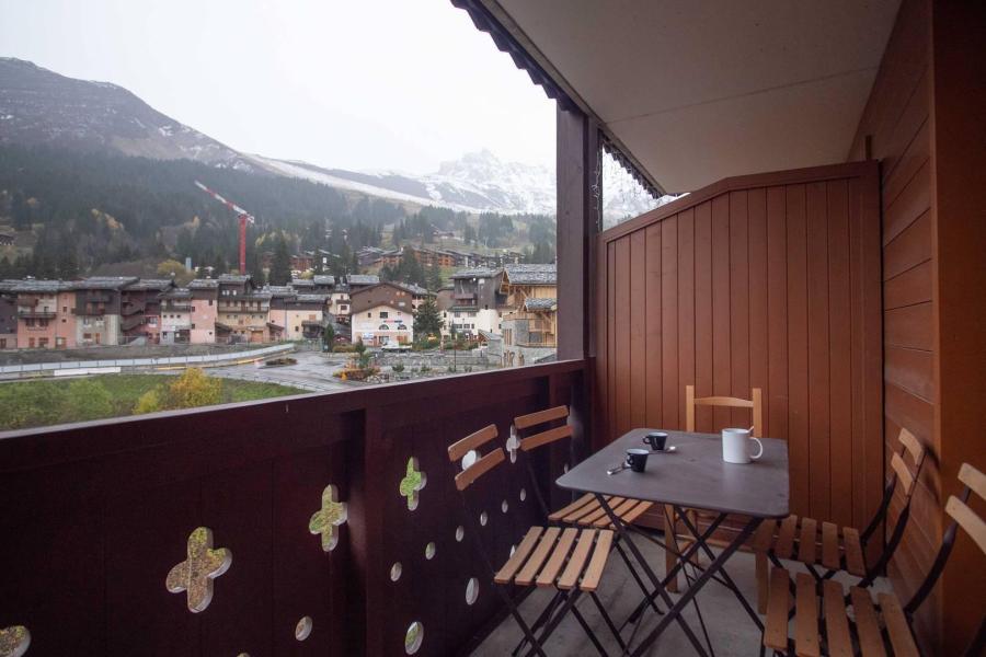 Urlaub in den Bergen 5 Zimmer Maisonettewohnung für 10 Personen (GL416) - Résidence la Valériane - Valmorel - Balkon