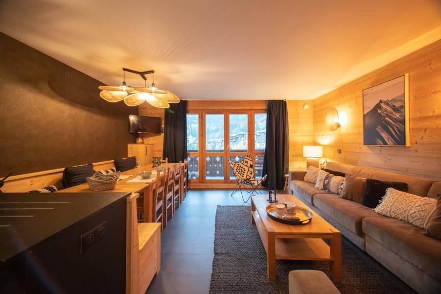 Vakantie in de bergen Appartement duplex 5 kamers 10 personen (GL416) - Résidence la Valériane - Valmorel - Woonkamer