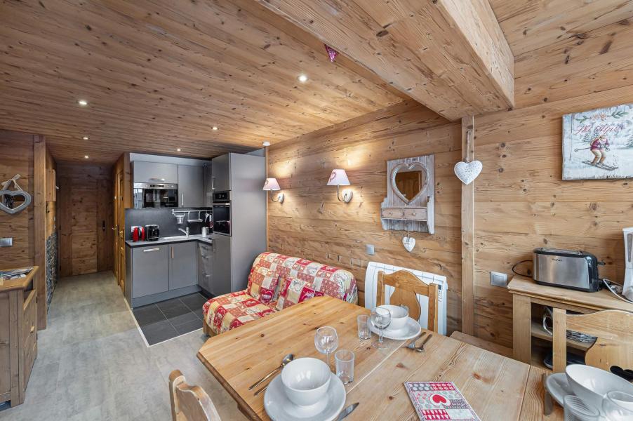 Urlaub in den Bergen 3-Zimmer-Holzhütte für 4 Personen (265) - Résidence la Vanoise B - Val Thorens - Wohnzimmer