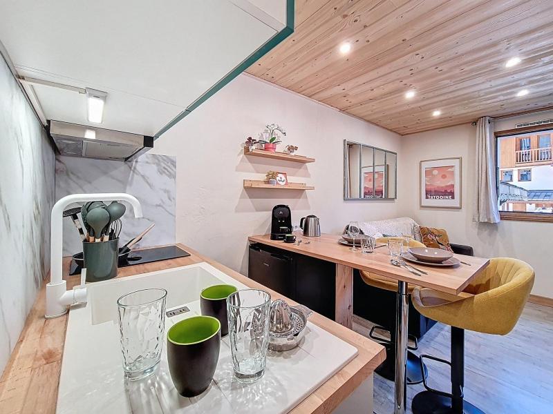 Vakantie in de bergen Studio cabine 4 personen (06) - Résidence Lauzière - Val Thorens - Keukenblok