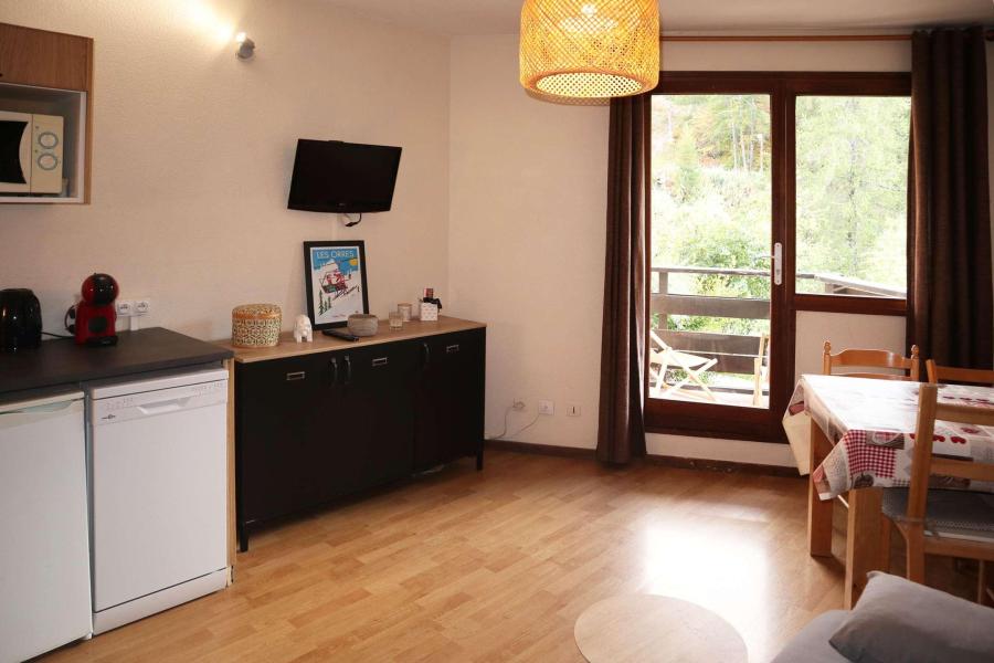 Vakantie in de bergen Studio bergnis 6 personen (236) - Résidence le Balcon des Orres - Les Orres - Woonkamer