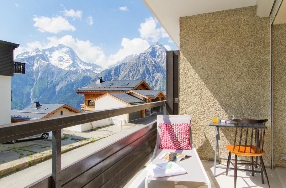 Vakantie in de bergen Appartement 3 kamers 6 personen (4) - Résidence le Belvédère - Les 2 Alpes - Terras