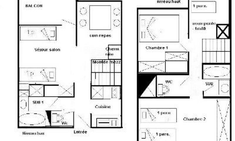 Alquiler al esquí Apartamento 3 piezas para 7 personas (50m²-3) - Résidence le Belvédère - MH - La Plagne - Verano