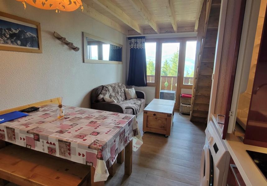 Vakantie in de bergen Appartement duplex 3 kabine kamers 6 personen (406) - Résidence le Bilboquet - Montchavin La Plagne - Woonkamer