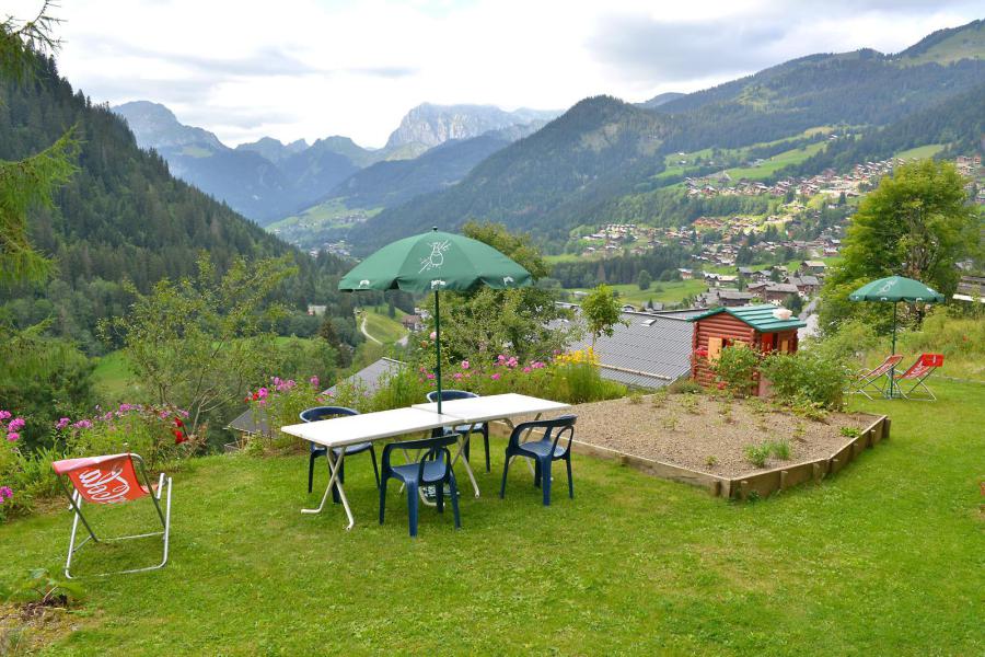 Urlaub in den Bergen 3-Zimmer-Berghütte für 7 Personen (003) - Résidence le Blanchot - Châtel - Garten