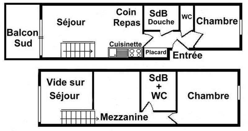 Vacaciones en montaña Apartamento 4 piezas para 8 personas (06) - Résidence le Byblos - Les Saisies - Alojamiento