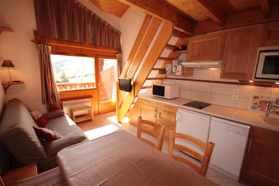 Vakantie in de bergen Appartement 2 kamers mezzanine 6 personen (041) - Résidence le Byblos - Les Saisies - Woonkamer