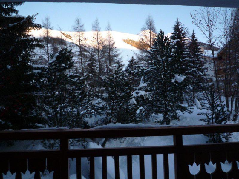 Holiday in mountain resort 3 room apartment 6 people (CAB61) - Résidence le Cabourg B & C - Les 2 Alpes - Balcony