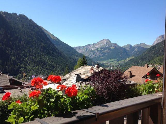 Urlaub in den Bergen 2-Zimmer-Appartment für 5 Personen (001) - Résidence le Caribou - Châtel - Terrasse