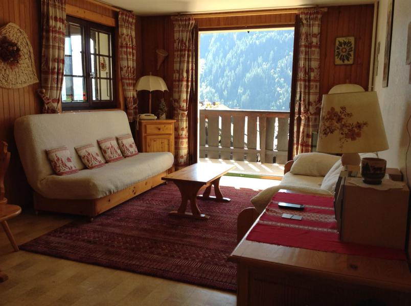 Vakantie in de bergen Appartement 2 kamers 5 personen (001) - Résidence le Caribou - Châtel - Woonkamer