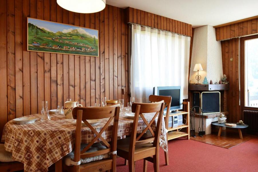 Vakantie in de bergen Appartement 3 kamers 6 personen (E) - Résidence le Caribou - Le Grand Bornand - Woonkamer