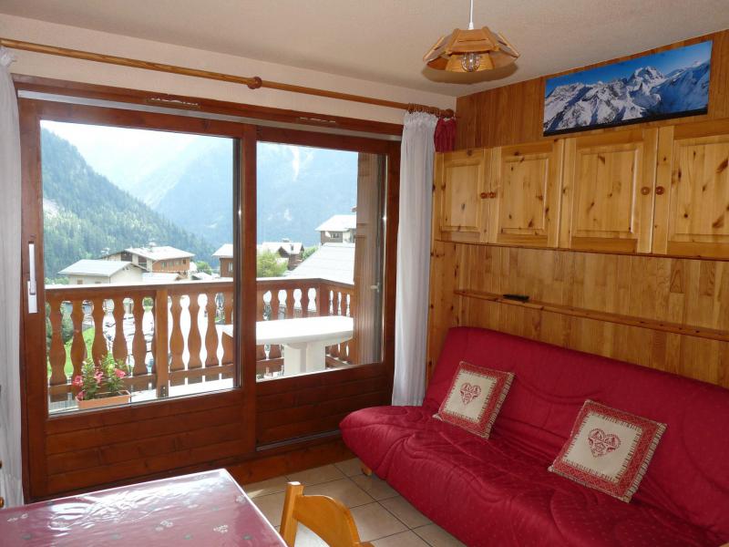 Vakantie in de bergen Studio bergnis 4 personen (037CL) - Résidence le Centre - Champagny-en-Vanoise - Woonkamer