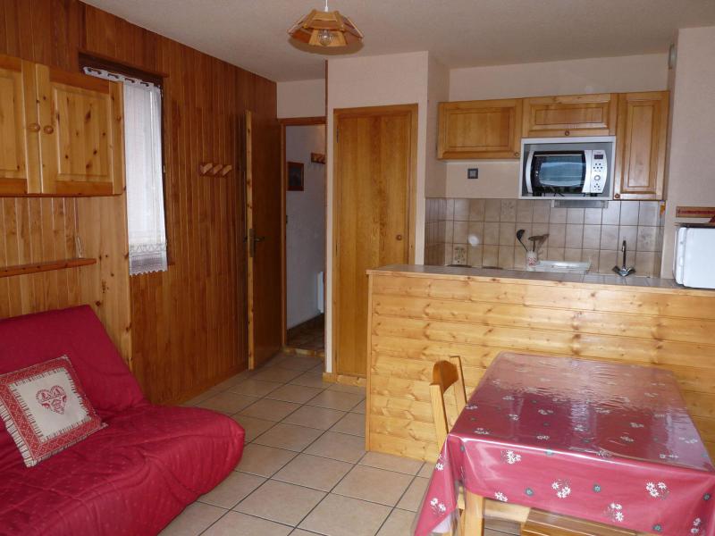 Vakantie in de bergen Studio bergnis 4 personen (037CL) - Résidence le Centre - Champagny-en-Vanoise - Woonkamer