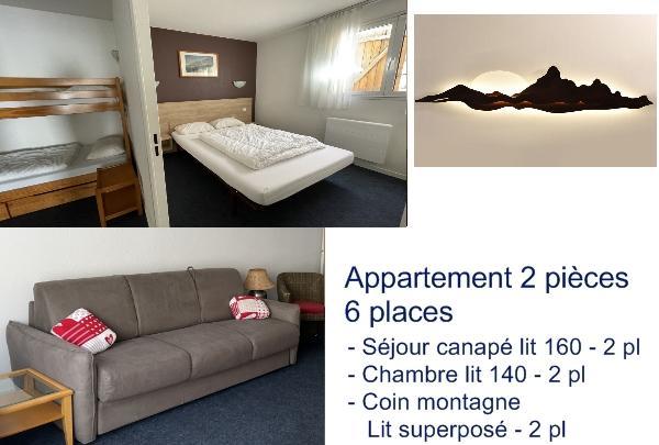 Vakantie in de bergen Appartement 2 kamers 6 personen (7) - Résidence le Chalet - Gourette - Woonkamer