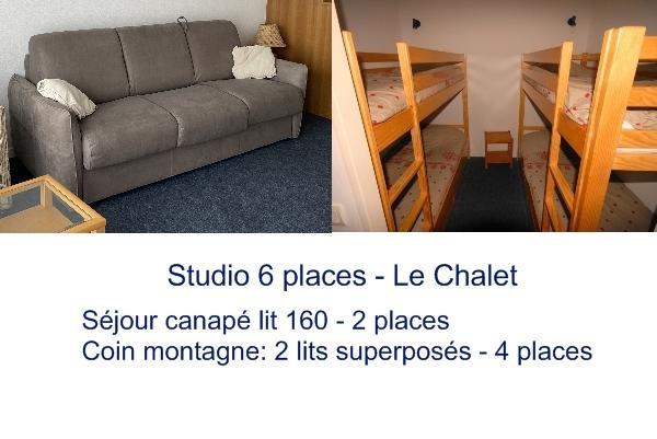 Vacaciones en montaña Estudio para 6 personas (19) - Résidence le Chalet - Gourette - Estancia