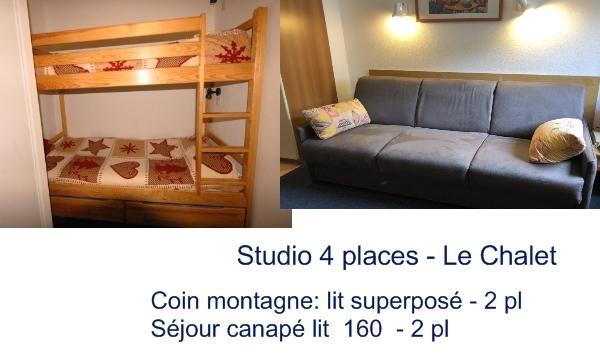 Holiday in mountain resort Studio 4 people (3) - Résidence le Chalet - Gourette - Accommodation