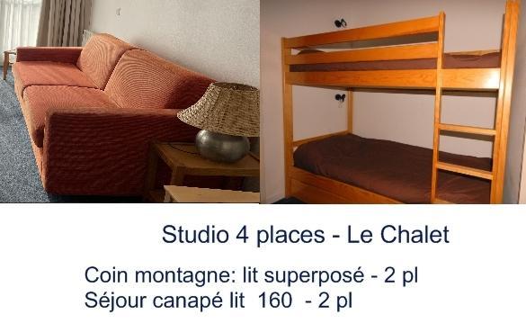 Vacanze in montagna Studio per 4 persone (15) - Résidence le Chalet - Gourette - Soggiorno