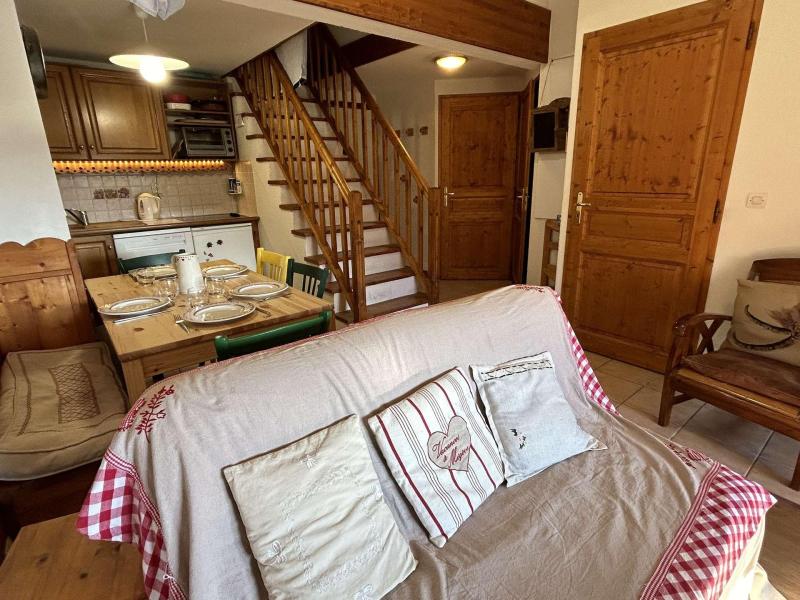 Vakantie in de bergen Appartement 2 kamers mezzanine 6 personen (320) - Résidence le Chamois d'Or - Praz sur Arly - Woonkamer