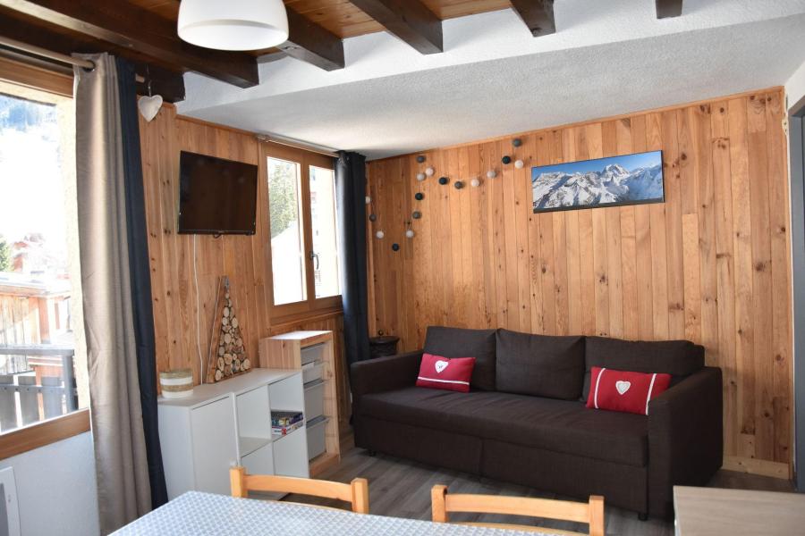 Urlaub in den Bergen 2 Zimmer Maisonettewohnung für 4 Personen (35B) - Résidence le Chasseforêt - Pralognan-la-Vanoise - Wohnzimmer