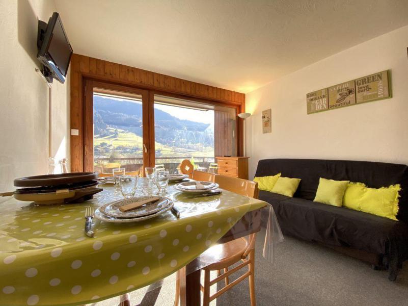 Holiday in mountain resort 2 room apartment sleeping corner 5 people (01D) - Résidence le Clos d'Arly - Praz sur Arly - Living room