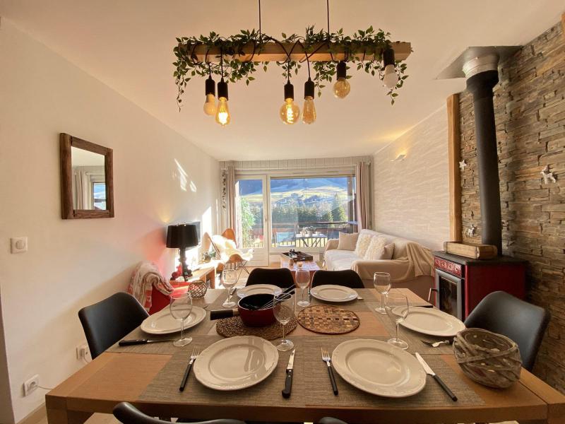 Holiday in mountain resort 4 room apartment 8 people (A1H) - Résidence le Clos d'Arly - Praz sur Arly - Living room