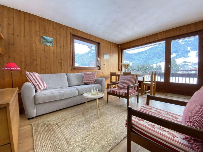 Vakantie in de bergen Appartement 2 kabine kamers 5 personen (B1J) - Résidence le Clos d'Arly - Praz sur Arly - Woonkamer