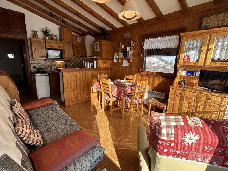 Vakantie in de bergen Appartement 2 kamers 4 personen (150-D3G) - Résidence le Clos d'Arly - Praz sur Arly - Woonkamer