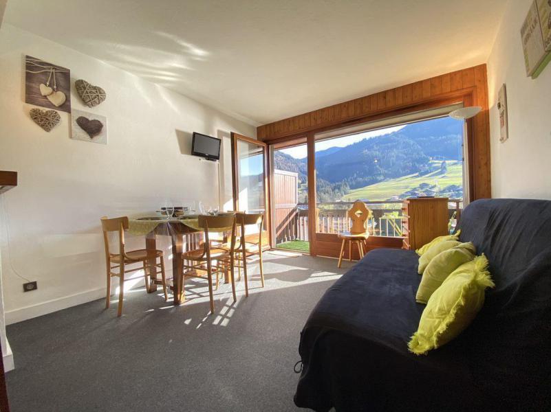 Vakantie in de bergen Appartement 2 kamers bergnis 5 personen (01D) - Résidence le Clos d'Arly - Praz sur Arly - Woonkamer