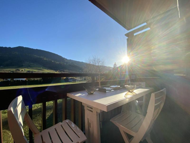 Vakantie in de bergen Studio bergnis 4 personen (01G) - Résidence le Clos d'Arly - Praz sur Arly - Balkon