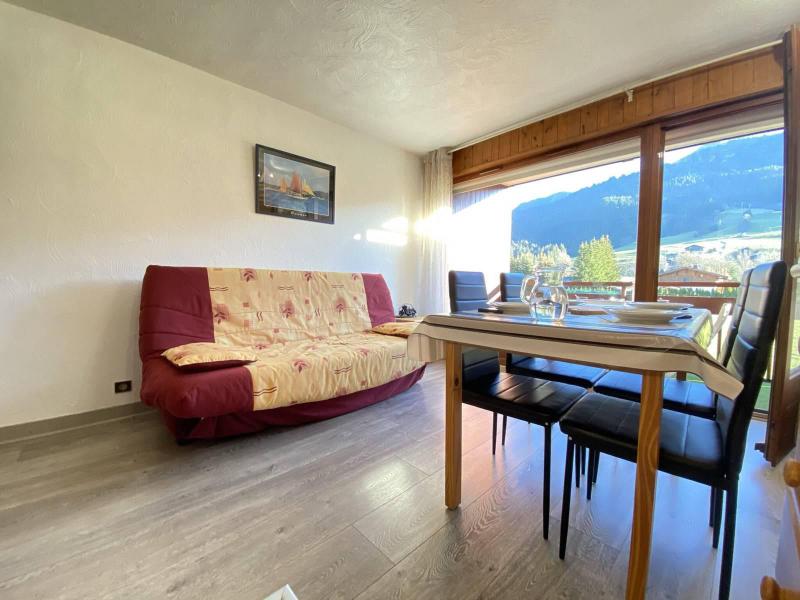 Vakantie in de bergen Studio bergnis 4 personen (01G) - Résidence le Clos d'Arly - Praz sur Arly - Woonkamer