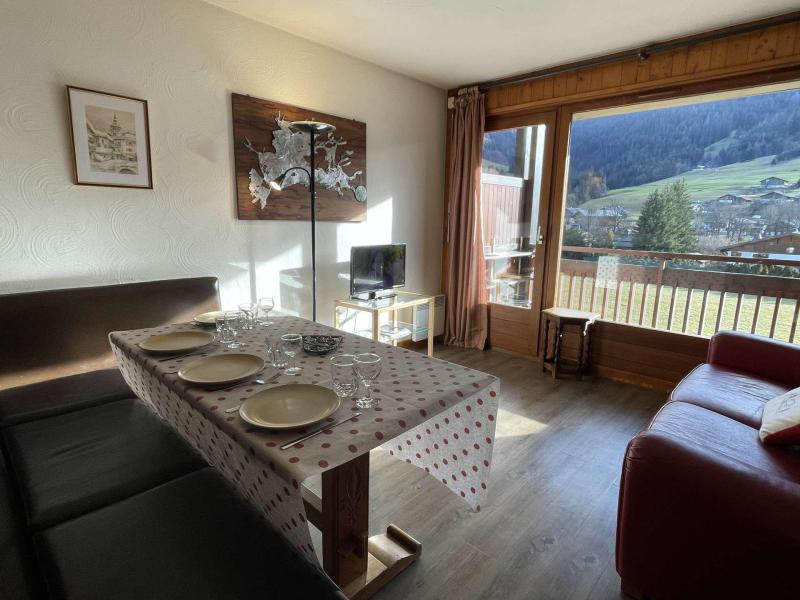 Holiday in mountain resort Studio cabin 4 people (B3H) - Résidence le Clos d'Arly - Praz sur Arly - Dining area