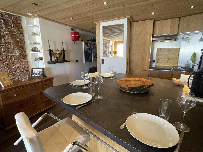 Holiday in mountain resort Studio cabin 4 people (D0H) - Résidence le Clos d'Arly - Praz sur Arly - Dining area