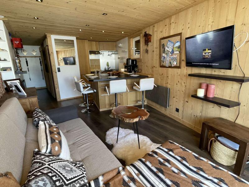 Vakantie in de bergen Studio cabine 4 personen (D0H) - Résidence le Clos d'Arly - Praz sur Arly - Woonkamer