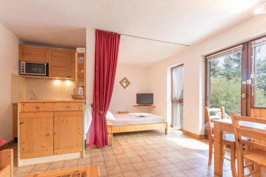 Vakantie in de bergen Studio bergnis 5 personen (B013) - Résidence le Clos des Cavales 2 - Serre Chevalier - Woonkamer