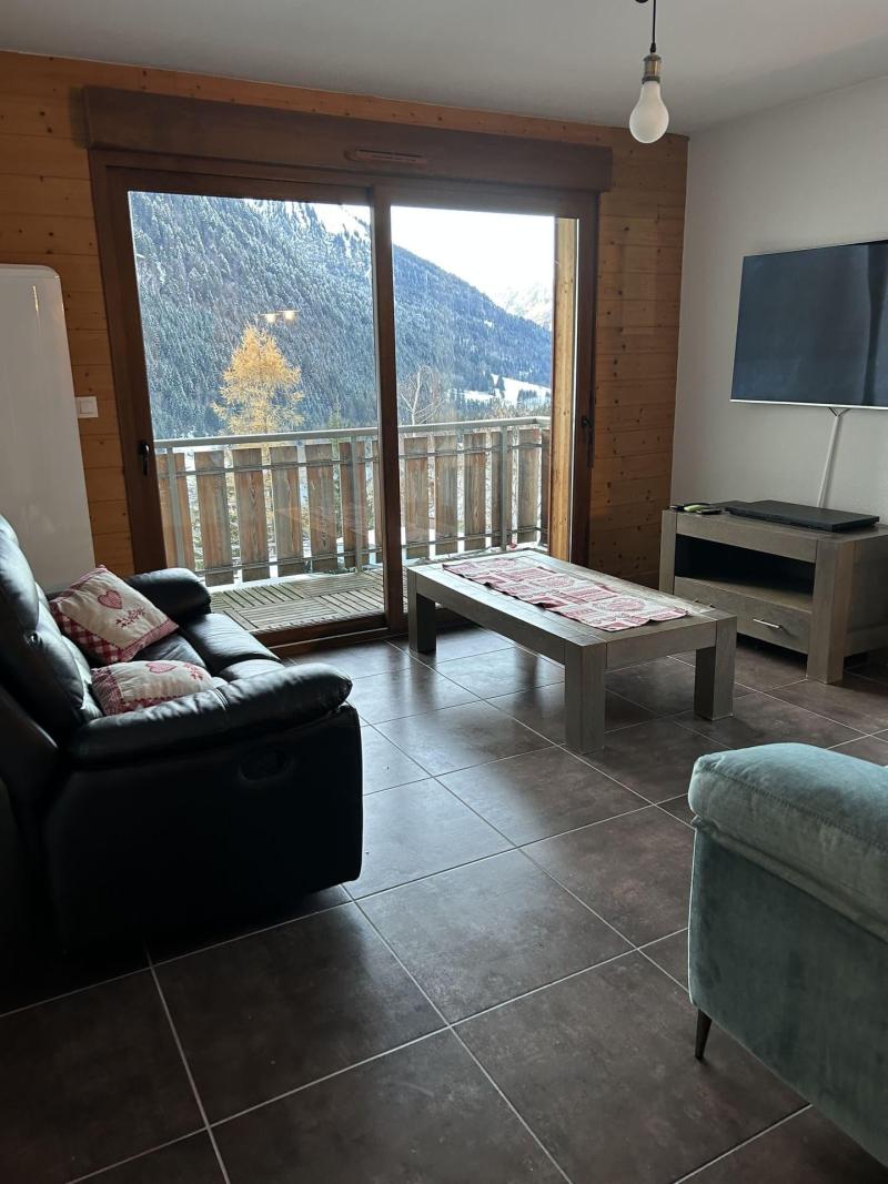 Vakantie in de bergen Appartement 3 kamers 6 personen - Résidence le Clos des Oursons - Châtel - Woonkamer