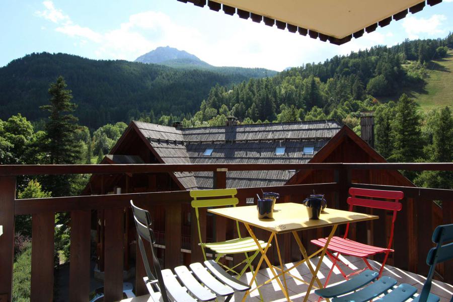 Urlaub in den Bergen Studio Schlafnische 4 Personen (A012) - Résidence le Clos - Serre Chevalier - Terrasse