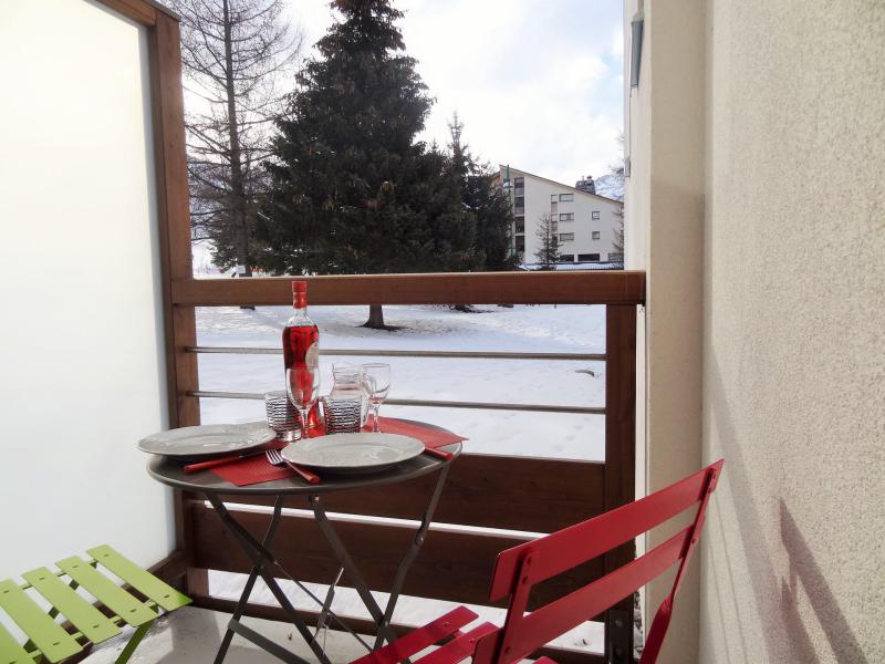 Vakantie in de bergen Appartement 2 kamers 4 personen (CB2CD1) - Résidence le Côte Brune II - Les 2 Alpes - Balkon