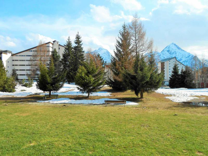 Vakantie in de bergen Studio bergnis 4 personen (CB4G1) - Résidence le Côte Brune IV - Les 2 Alpes - Balkon