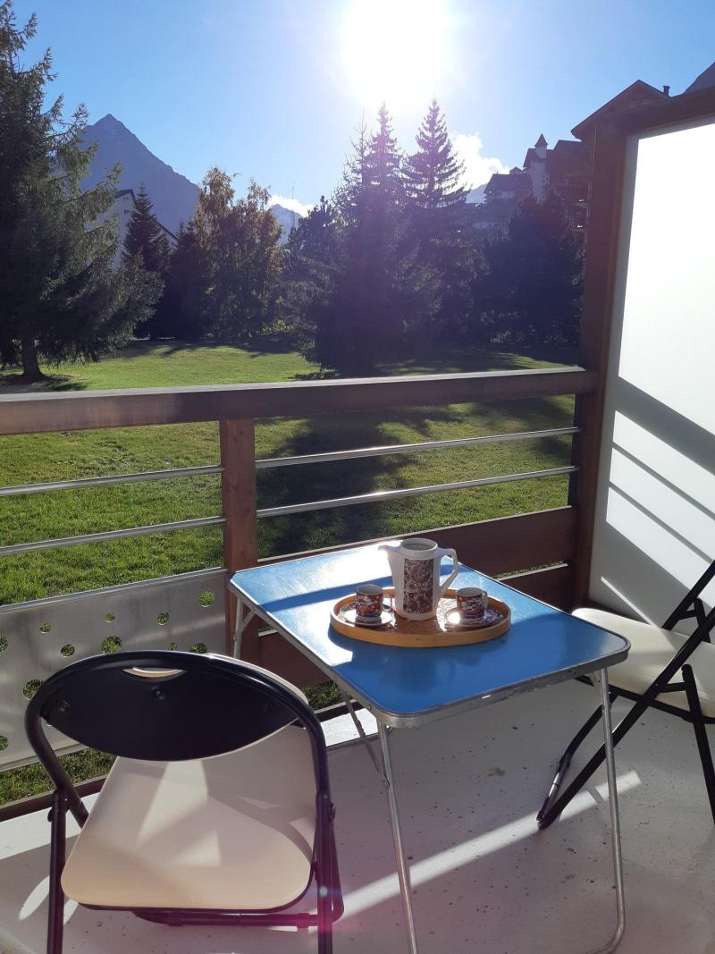 Vacanze in montagna Studio con alcova per 4 persone (CB4G1) - Résidence le Côte Brune IV - Les 2 Alpes - Balcone