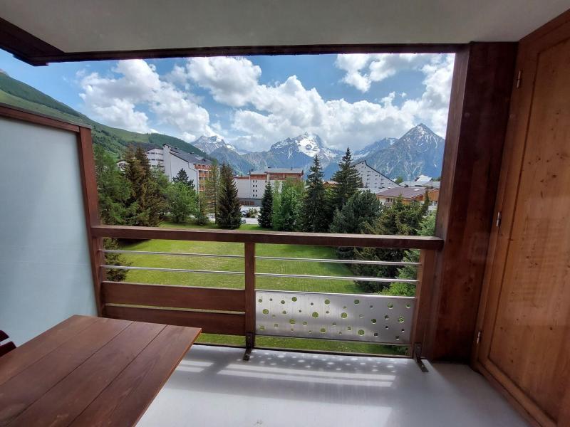 Vacaciones en montaña Estudio -espacio montaña- para 4 personas (CB5H5) - Résidence le Côte Brune V - Les 2 Alpes - Balcón