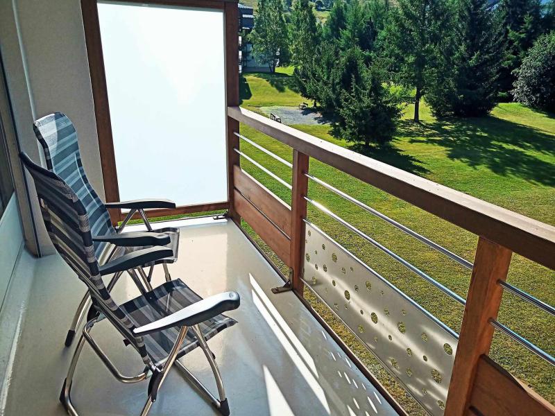 Vacances en montagne Studio coin montagne 4 personnes (CB5J3) - Résidence le Côte Brune V - Les 2 Alpes - Balcon