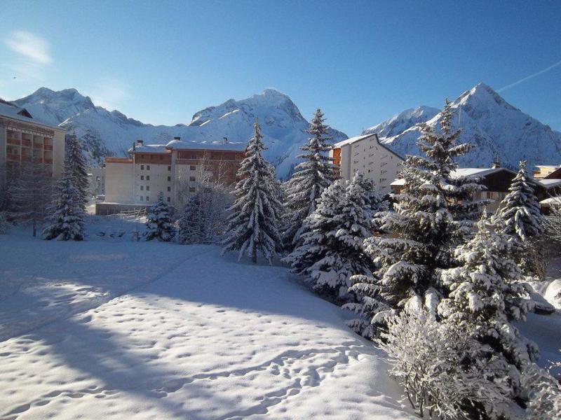 Urlaub in den Bergen Studio Schlafnische 4 Personen (CB5J3) - Résidence le Côte Brune V - Les 2 Alpes - Balkon