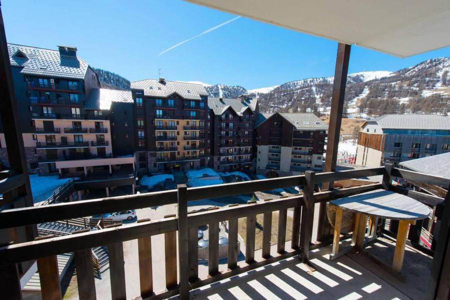 Urlaub in den Bergen Studio Schlafnische 4 Personen (51) - Résidence le Cristal B - Risoul - Terrasse