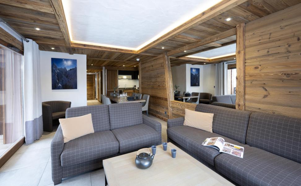 Urlaub in den Bergen 4-Zimmer-Appartment für 8 Personen - Résidence le Cristal de Jade - Chamonix - Wohnzimmer